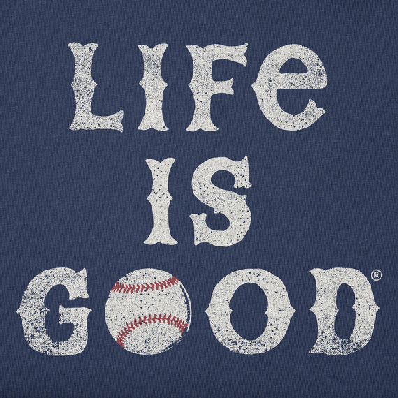 Life is Good Men's Crusher Tee - Crafty Life is Good Baseball