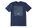 Life is Good Men's Crusher Tee - Make Every Day Count Sunrise