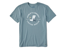 Life is Good Men's Crusher Tee - World's Longest Coffee Break