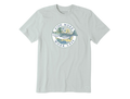 Life is Good Men's Crusher Tee - Fineline Fish More Work Less