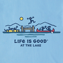 Life is Good Men's Crusher Tee - Fun at the Lake