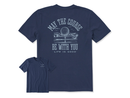 Life is Good Men's Crusher Tee - May the Course Be With You Golf