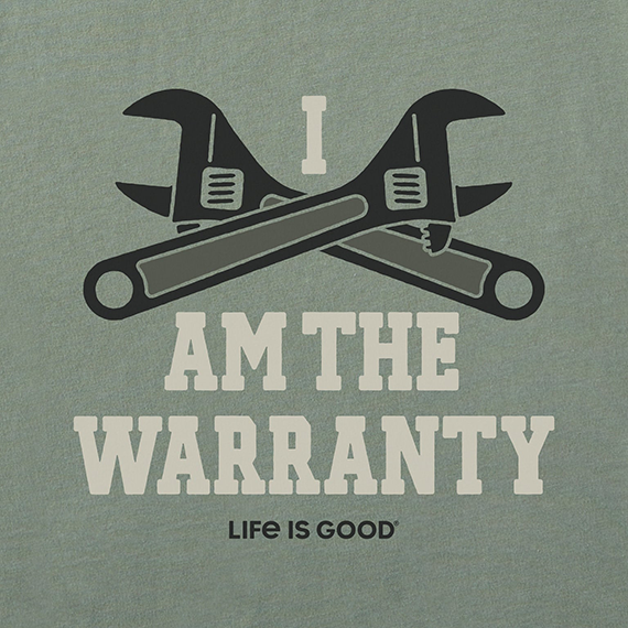 Life is Good Men's Crusher Tee - I Am the Warranty