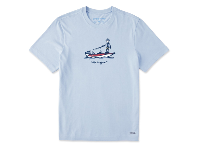 Life is Good Men's Crusher Tee - Boat Fish Jake
