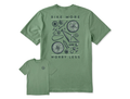 Life is Good Men's Crusher Tee - Bike More Worry Less