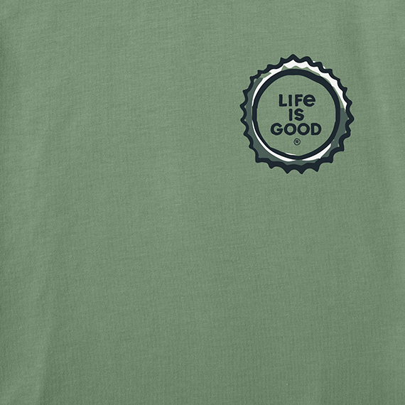Life is Good Men's Crusher Tee - Bike More Worry Less