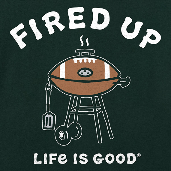 Life is Good Men's Crusher Tee - Fired Up Grill