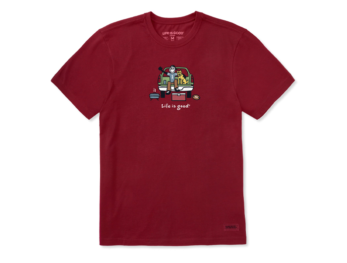 Life is Good Men's Crusher Tee - Tailgate Football