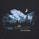 Life is Good Men's Crusher Tee - Camping Solitude