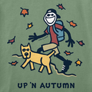 Life is Good Men's Crusher Tee - Jake & Rocket Up 'n Autumn