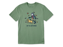 Life is Good Men's Crusher Tee - Jake & Rocket Up 'n Autumn