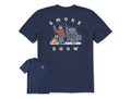 Life is Good Men's Crusher Tee - Snowy Smoke Show Jake & Rocket