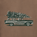 Life is Good Men's Crusher Tee - Photo Christmas Tree Wagon