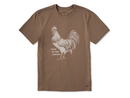Life is Good Men's Crusher Tee - Rooster