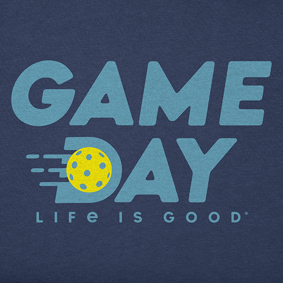 Life is Good Men's Crusher Tee - Wordsmith Pickle Game Day
