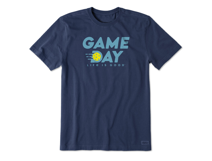 Life is Good Men's Crusher Tee - Wordsmith Pickle Game Day