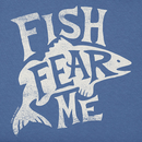 Life is Good Men's Crusher Tee -&nbsp;Typeout Fish Fear Me