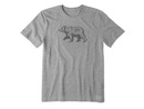 Life is Good Men's Crusher Tee - Fineline Bear