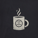 Life is Good Men's Long Sleeve Crusher Tee - Hello Darkness Coffee