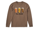 Life is Good Men's Long Sleeve Crusher Tee - Fall Colors Beer
