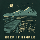 Life is Good Men's Long Sleeve Crusher Tee - Keep It Simple Dock