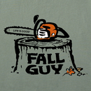 Life is Good Men's Long Sleeve Crusher Tee - Fall Guy Saw