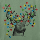 Life is Good Men's Long Sleeve Crusher Tee - Buck Head Xmas Lights