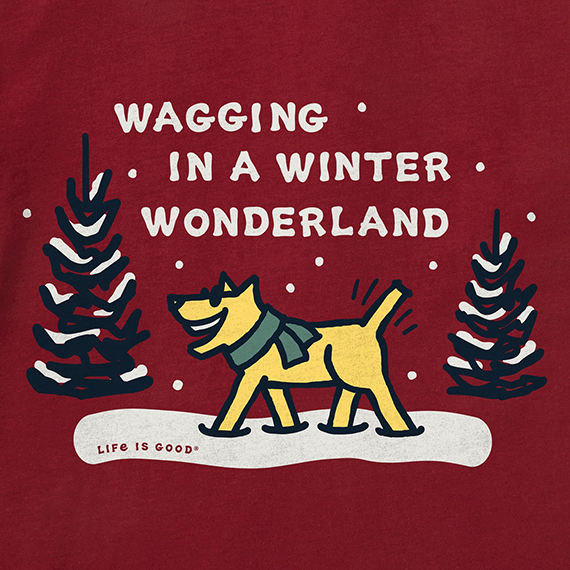 Life is Good Men's Long Sleeve Crusher Tee - Wagging Wonderland Rocket