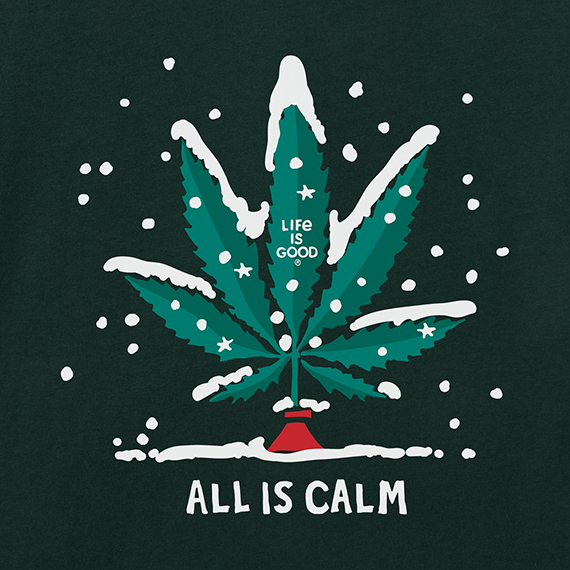 Life is Good Men's Long Sleeve Crusher Tee - All Is Calm