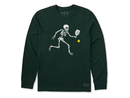 Life is Good Men's Long Sleeve Crusher Tee - Pickle Skeleton