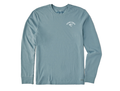 Life is Good Men's Long Sleeve Crusher Tee - Good Vibes Shaka