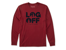 Life is Good Men's Long Sleeve Crusher Tee - Clean Log Off