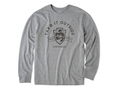 Life is Good Men's Long Sleeve Crusher Tee - Take It Outside Emblem