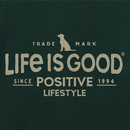 Life is Good Men's Long Sleeve Crusher Tee - Positive Lifestyle Dog