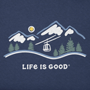 Life is Good Men's Long Sleeve Crusher Tee - Ski Lift Vista