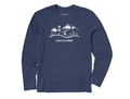 Life is Good Men's Long Sleeve Crusher Tee - Ski Lift Vista