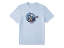 Life is Good Men's Crusher Lite Tee - Play More Worry Less Jake Guitar