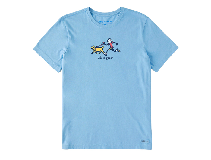 Life is Good Men's Crusher Lite Tee - Jake & Rocket Run