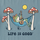 Life is Good Men's Crusher Lite Tee - Frog Guitar Hammock
