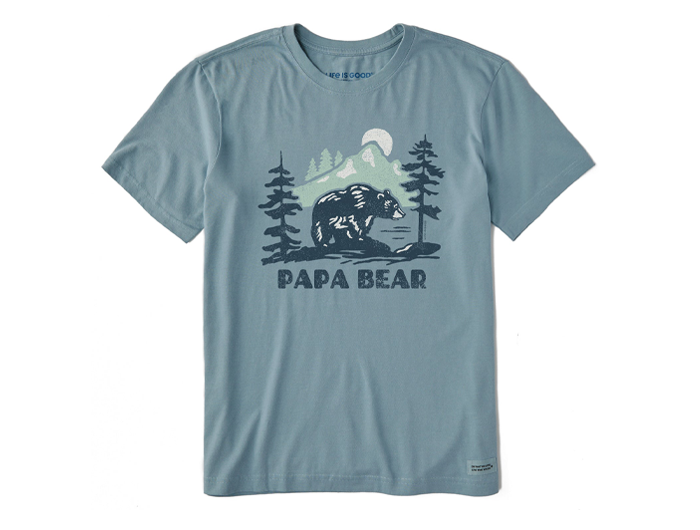 Life is Good Men's Crusher Lite Tee - Papa Bear Mountains