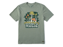 Life is Good Men's Crusher Lite Tee - Nature Is Magic Mushrooms