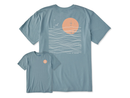 Life is Good Men's Crusher Lite Tee - Life is Good Sunset Waves