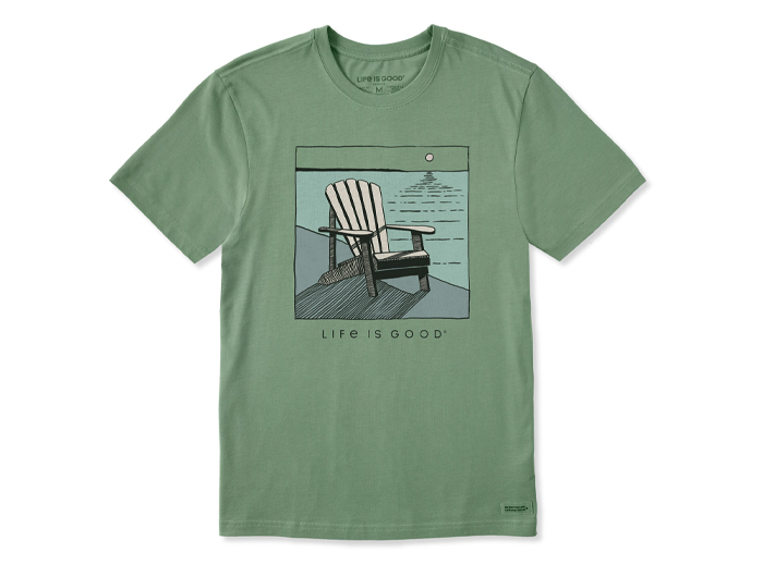 Life is Good Men's Crusher Lite Tee - Adirondack Sunset