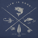 Life is Good Men's Crusher Lite Tee - Freshwater Fish