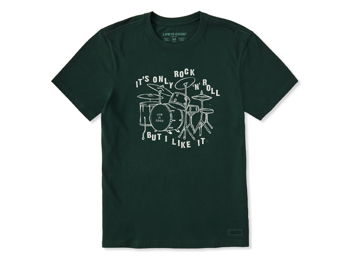 Life is Good Men's Crusher Lite Tee - Rock n Roll