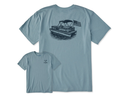 Life is Good Men's Crusher Lite Tee - Pontoon Boat