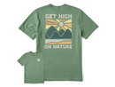 Life is Good Men's Crusher Lite Tee - Get High on Nature