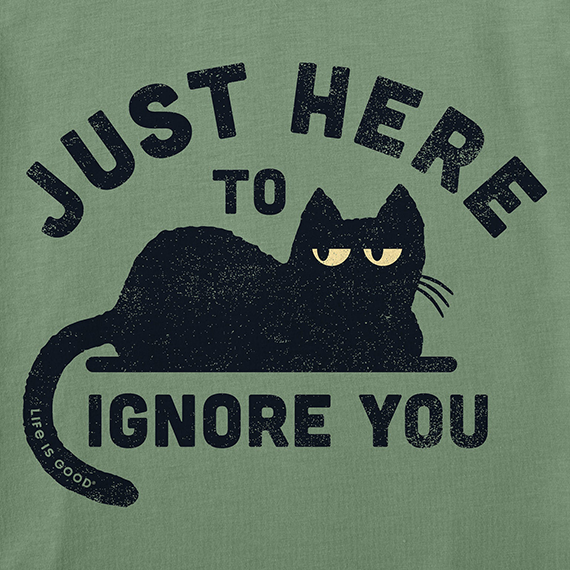 Life is Good Men's Crusher Lite Tee - Here to Ignore You