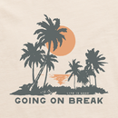 Life is Good Men's Crusher Lite Tee - Going On Break Palms