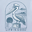 Life is Good Men's Crusher Lite Tee - Pelican